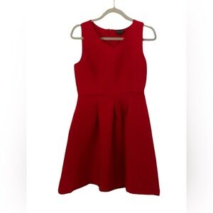 Red fit n flare never worn mini with pockets